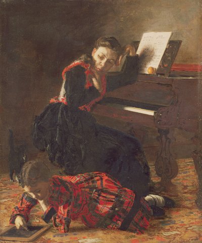 Heimszene, ca. 1870-71 von Thomas Eakins